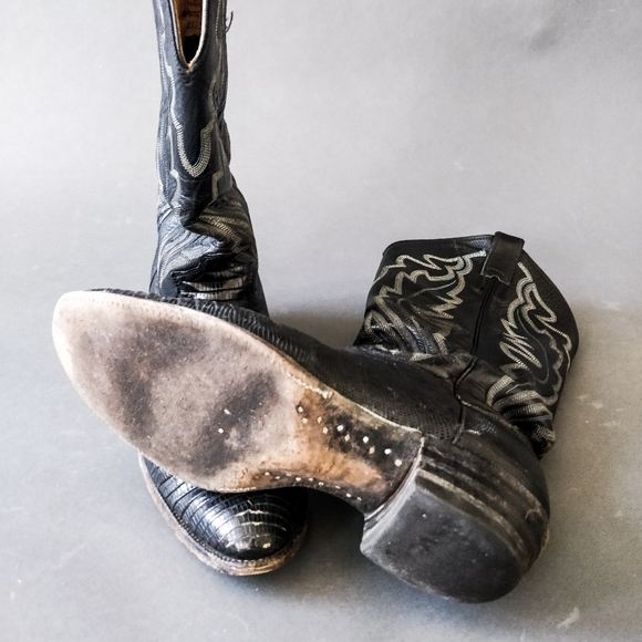 Justin Snakeskin Cowboy Boots main image 4